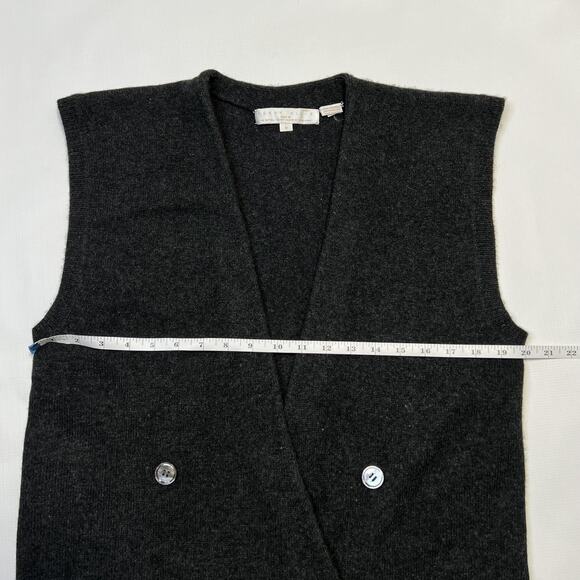 Vintage Perry Ellis Sweater Vest Mens Medium Cashmere Double Breasted 90s - Picture 7 of 12
